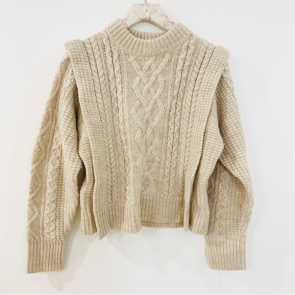 Isabel Marant Etoile 100% wool Cable Knit Sweater - Picture 5 of 9